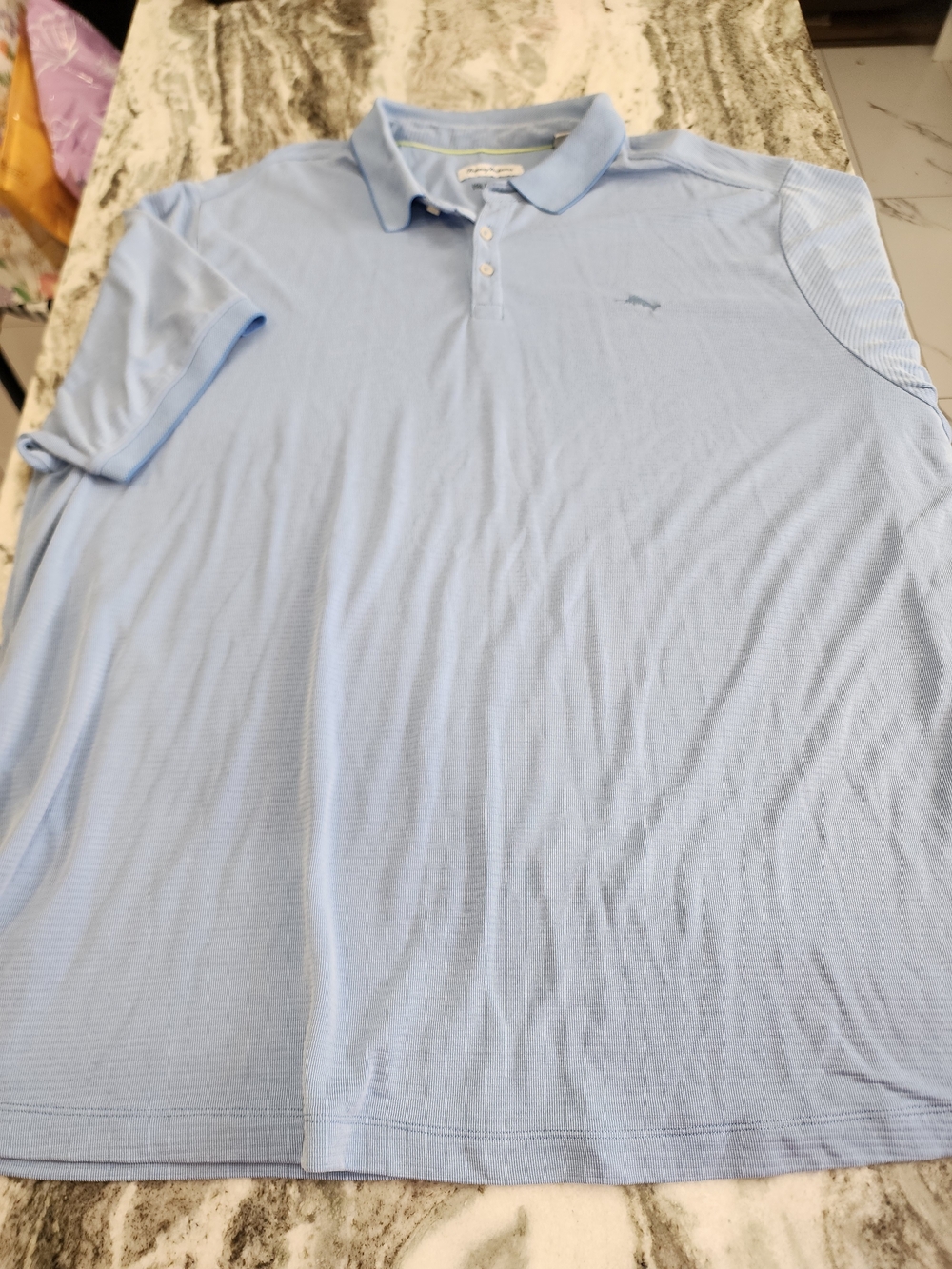Tommy Bahama Men's Light Blue Polo Shirt
